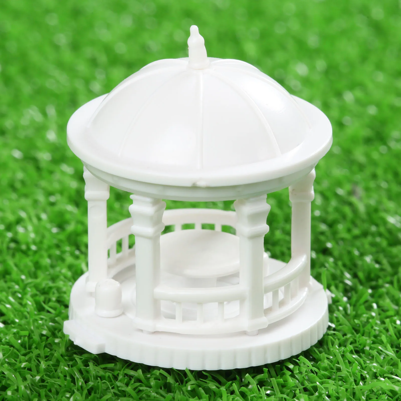 

Комплект из 2 предметов белая пластиковая модель павильона с полами китайский образовательное строительство 1:150 масштаб высота 25 мм (0,98 дюй...