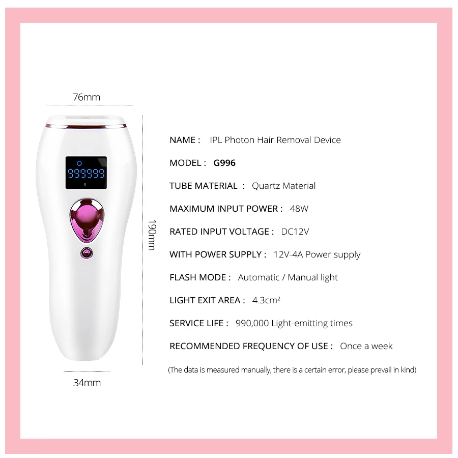 

IPL Epilator 99000 Flash Professional Permanent Point Painles Laser Epilator Laser Hair Removal machine Women Epilator