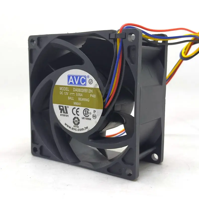 8038 12V 4 проводной PWM контроль температуры ЦП большой воздушный громкий вентилятор