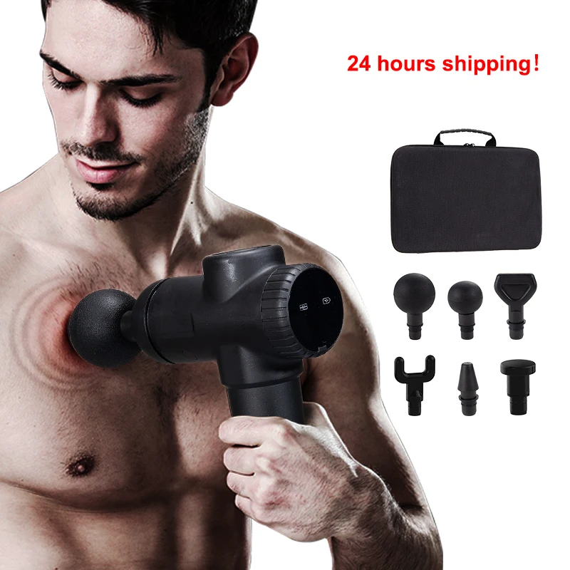 Пистолет для массажа тела SPARTAN светодиодный массажер глубоких мышц с низким