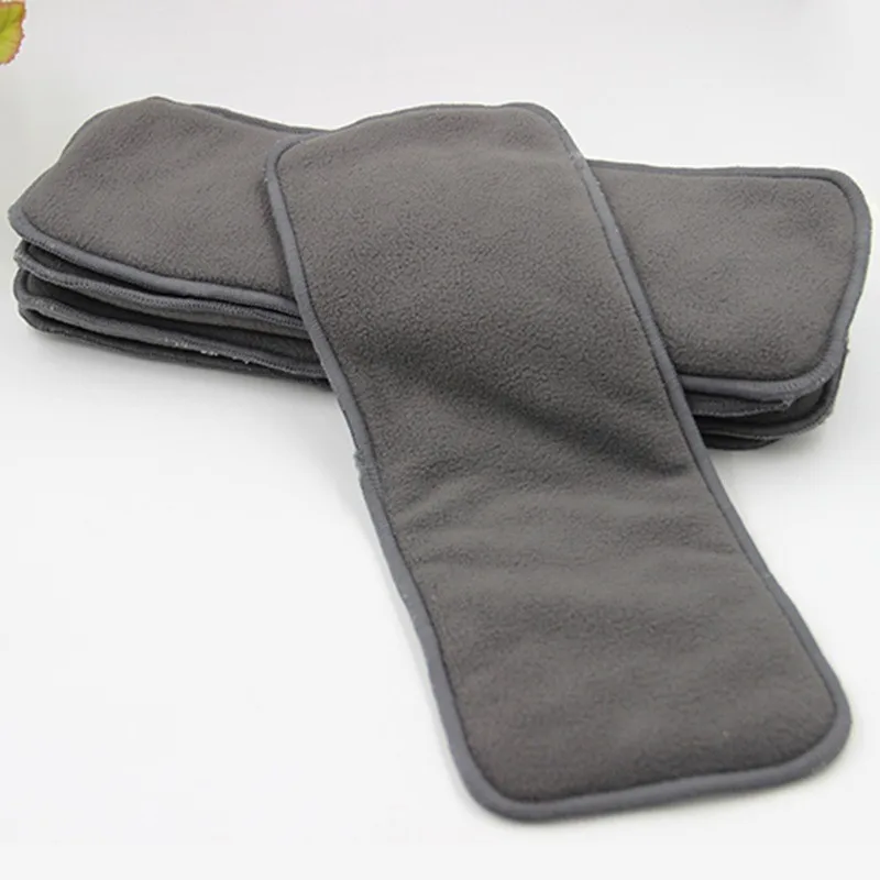 

Naughtybaby High Quality Baby Nappies Bamboo Charcoal Liner nappy diaper Insert For Baby Cloth Diaper Nappy Washable 4 Layers