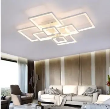 

Acrylic lamp bedroom living room lamp gloss chandelier lighting AC85-265V modern LED ceiling chandelier