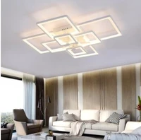 acrylic lamp bedroom living room lamp gloss chandelier lighting ac85 265v modern led ceiling chandelier