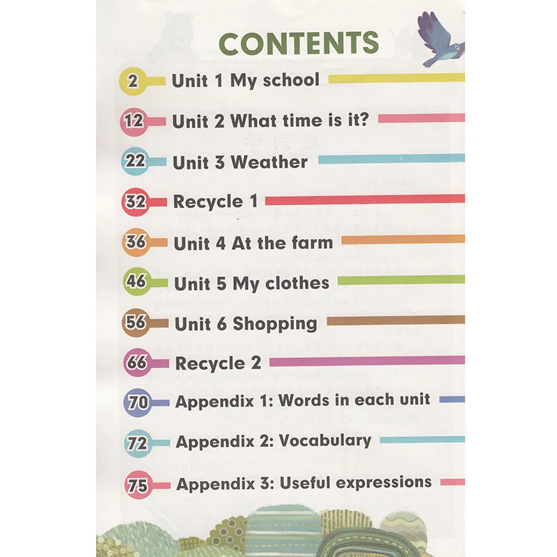 2 книги четвертый класс том 1 + Китай начальная школа английская книга детский