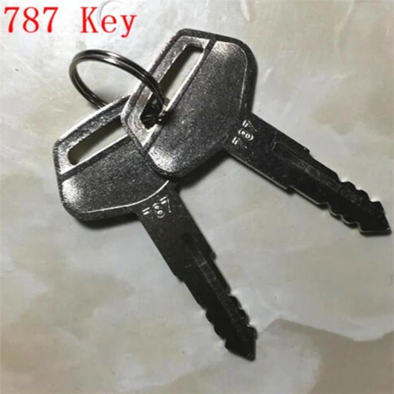 

free shipping 10 Pcs/lot 787 Key-Ignition Key for Excavator Equipment Part Number 787