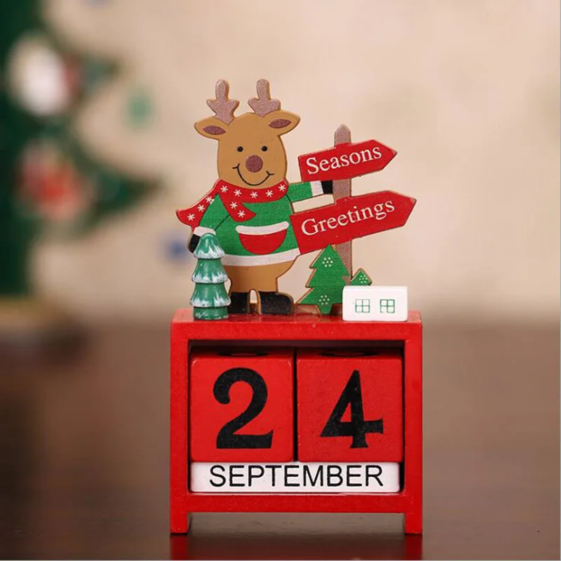 Деревянные рождественские подарки новогодние украшения для дома Рождественское