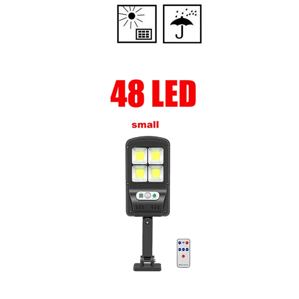

tabular oblong 48 LEDs Outdoor Solar Wall Lamp PIR Motion Sensor Solar Porch Lights IP65 Sunlight Powered For Street Fence Gard