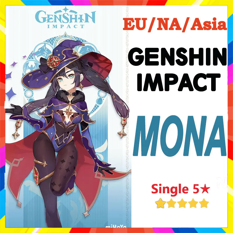 

Genshin Impact Mona New Dual 5star Account Diluc+mona Hutao+Mona Genshin Impact Account EU/NA/ASIA Childe Hutao Venti Qiqi Jeans