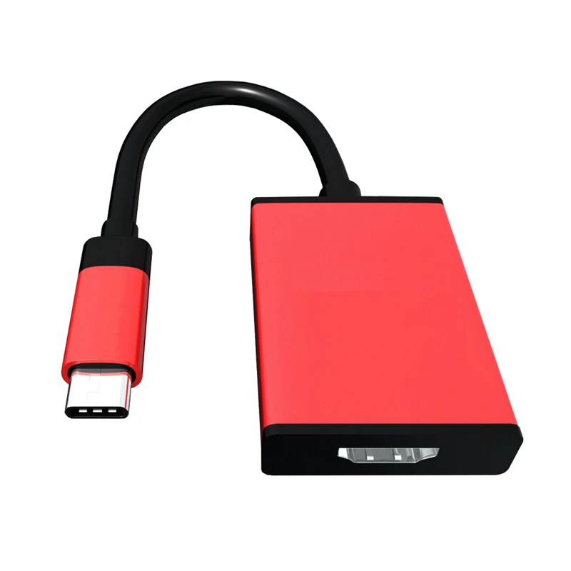 

Адаптер с USB C на HDMI-совместимый преобразователь 4K HDTV типа C для Samsung Galaxy S10 S20 Note 8 9 Huawei Pro