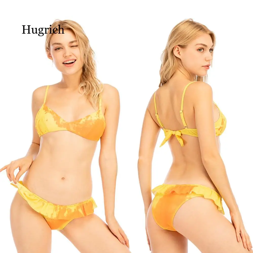 Color Change Bikini 2 Piece Set 2021 New Women Swimwear Temperature Sensitive Swimming Bathing Suit Swimsuit Summer Beachwear