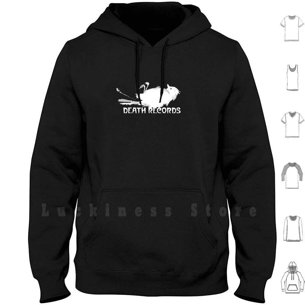 Phantom Of The Paradise Death Records Logo Hoodie Long Sleeve Phantom Of The Paradise Death Records Logo Horror Movie