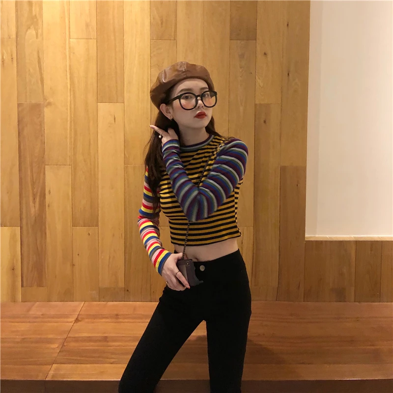 Lychee уличная одежда для девочек с длинным рукавом из кусков женская футболка