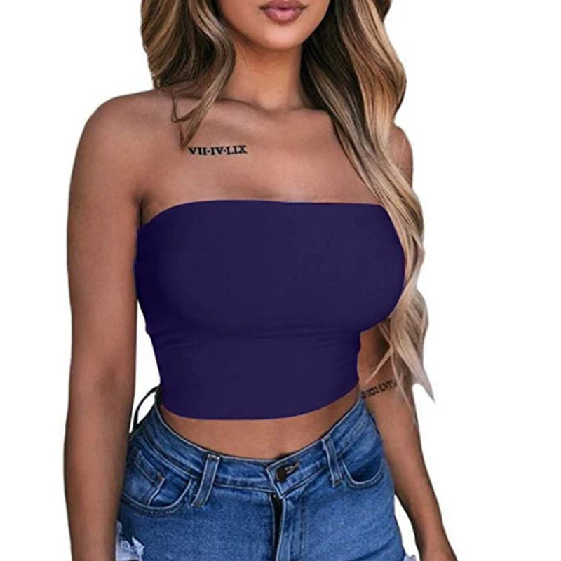 Женская Повседневная майка на бретельках блузка-бюстье без рукавов женская