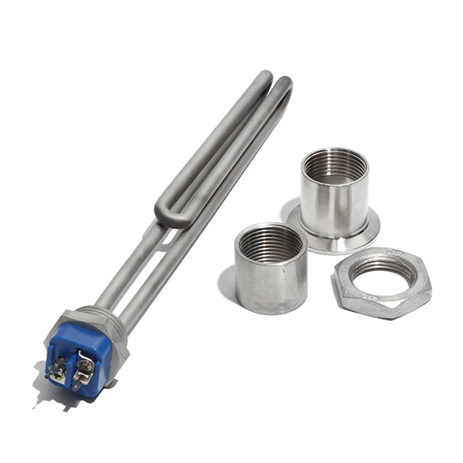 

1 Inch BSP/NPT Screw in Type Water Heating Element for Water Boiler 220~240V All 304SUS Water Immersion Heater with Accessories