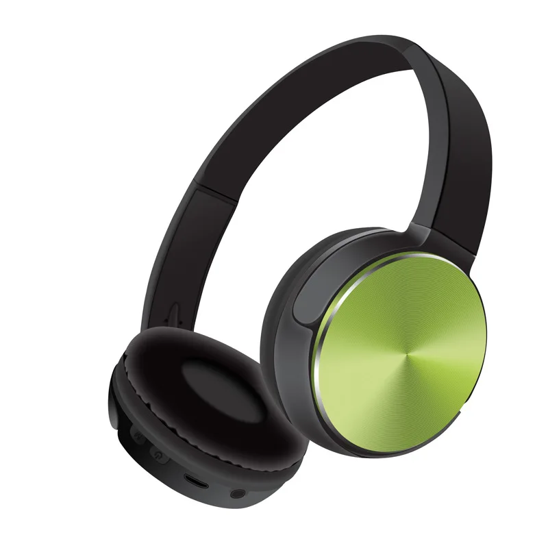 Зеленый Fanshu Bluetooth наушники спортивные стерео Hands Free наушники через ухо Беспроводная музыкальная гарнитура Поддержка TF карты FM радио с микрофоном - Цвет: Зеленый