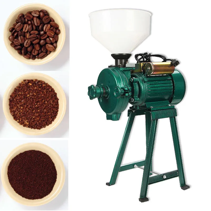 Commercial Grinding Machine For Wet And Dry Grinding  Grain Powder Grinder Ultra-Fine Powder Grinding Machine Whole Grains 220V