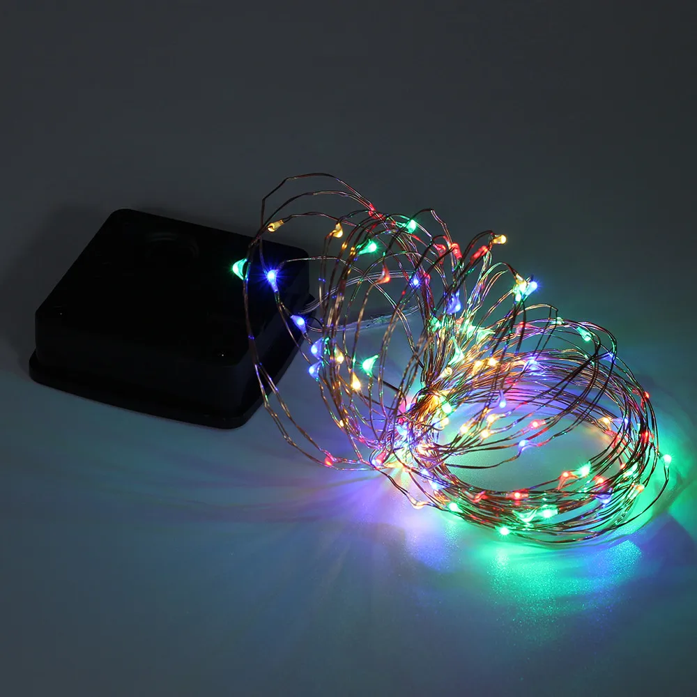 

5M 50Lights Outdoor Solar Powered Copper Wire Light Fairy String Light Wedding Party Outdoor Decor Lamp led light strip