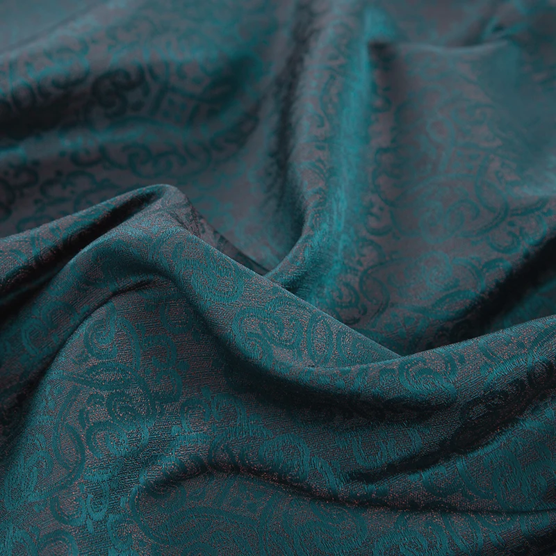 70 нейлоновый темно-зеленый Чонсам высокой плотности модная жаккардовая ткань в