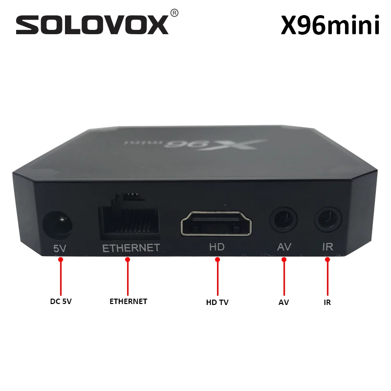 Мини ТВ приставка SOLOVOX X96 Android 7 1 2 + 16 ГБ Amlogic S905W 4 ГГц Wi Fi|ТВ-приставки и медиаплееры|