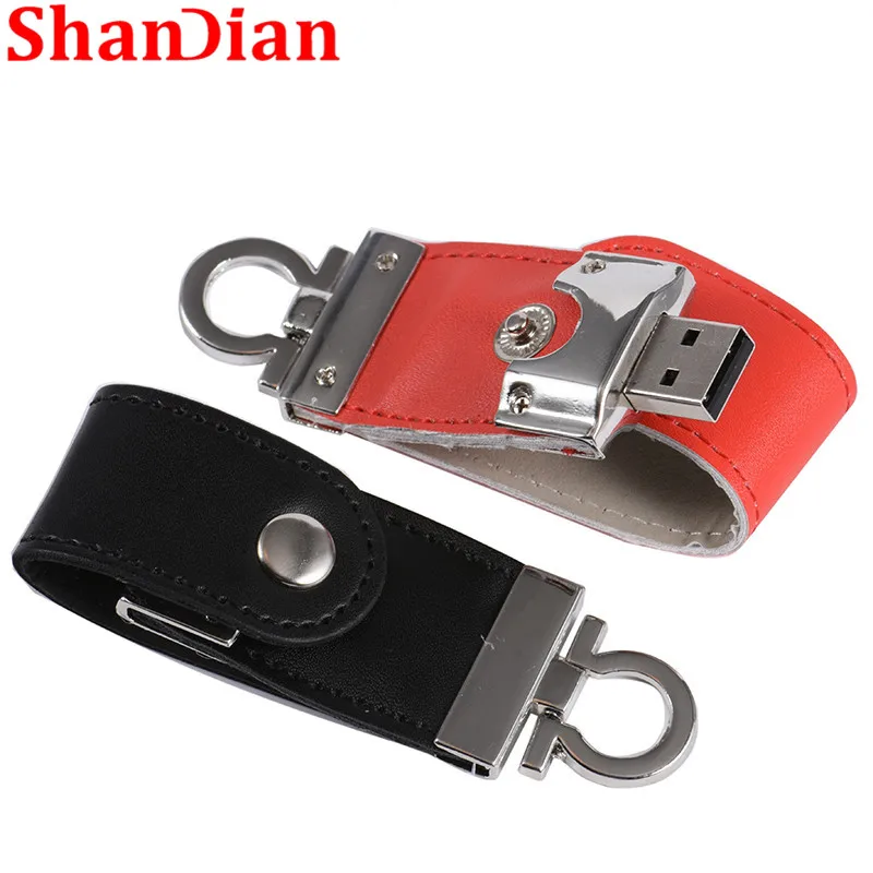 SHANDIAN рекламная оптовая продажа кожаный usb флеш накопитель меховой брелок для