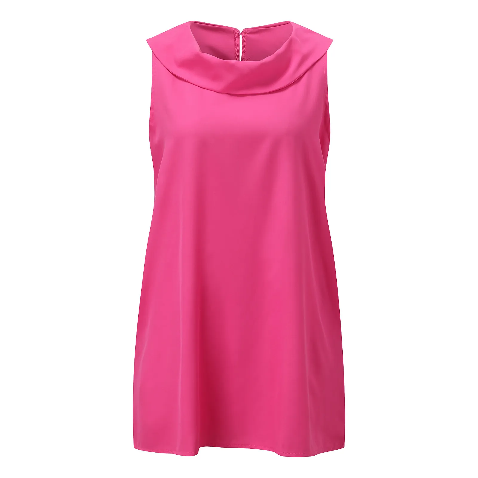 

2021 Summer Elegant O-Neck Ruffle Party Dress Women Casual Sleeveless Mini Dresses Office Lady Fashion Solid Color Dress Vestido