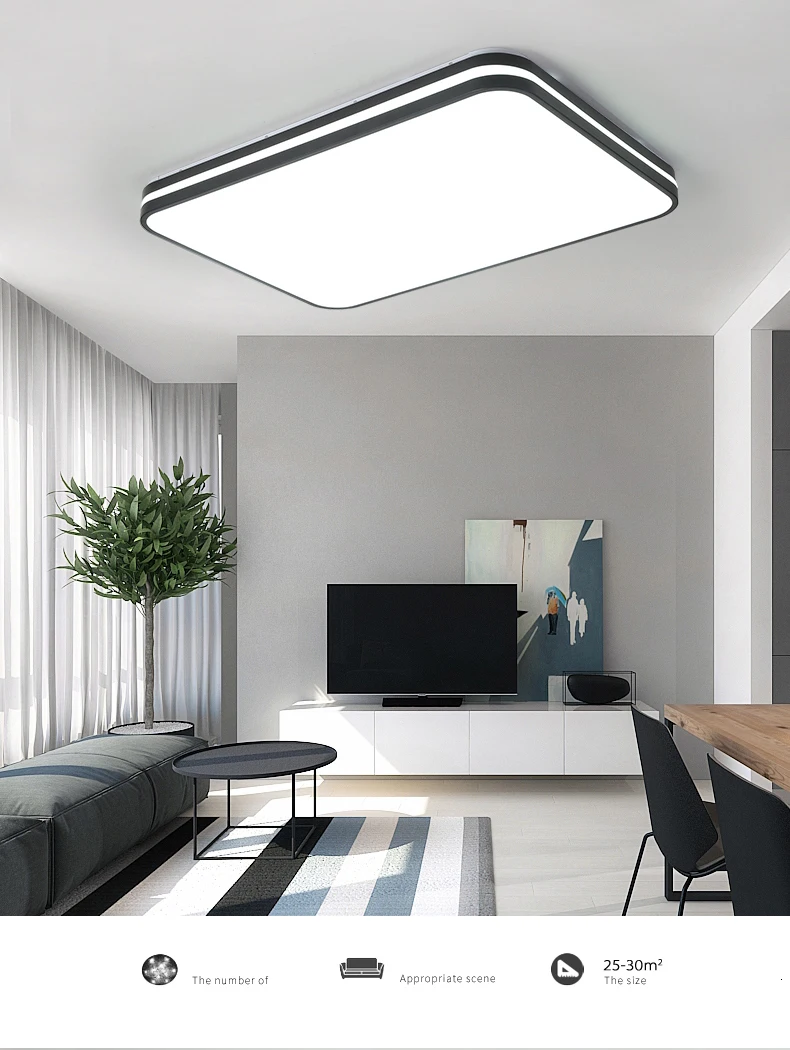 Modern LED ceiling lights Simple style home LED lamp Large art Creative lustre bedroom living room lamp AC90-260V