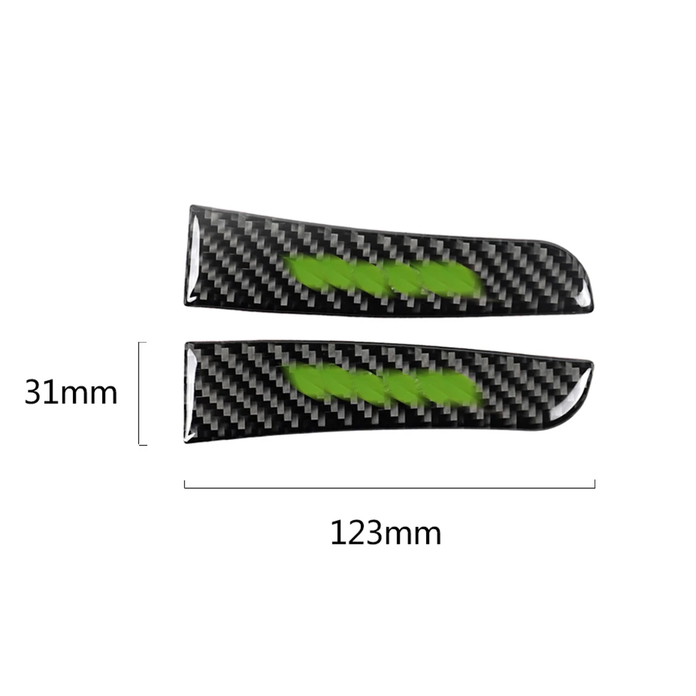 

Car Rearview Mirror Reflective Sticker 3D Carbon Fiber Truck Auto Motorcycle Reflective Warning Strips Anti-Scratch for Cadillac