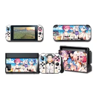 popular anime relife in a different world from zero skin sticker for nintendo switch accessories