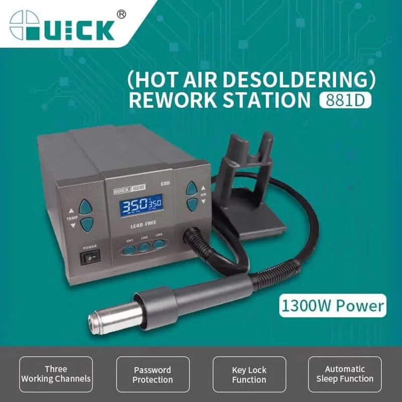 Быстрый 881D паяльная станция 1300W быстрое зарядное устройство 861DW флагманский Edition +