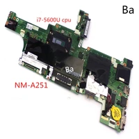 for lenovo thinkpad t450 laptop motherboard i7 5600u cpu integrated graphics card nm a251 motherboard comprehensive test