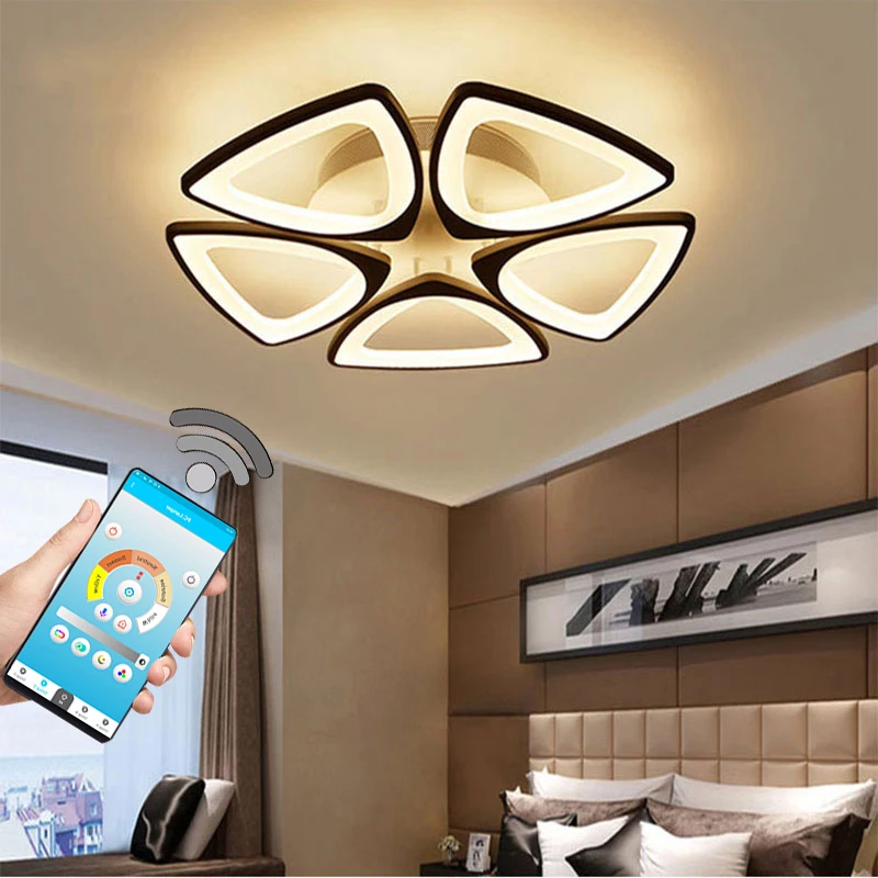 Фото Современная светодиодная Люстра для гостиной спальни ресторана глянцевые лампы