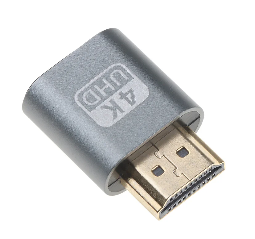 

Virtual Display Adapter HDMI 1.4V 2.0V DDC EDID Dummy Plug Headless Ghost Display Emulator 4k 1920x1080p @ 60Hz