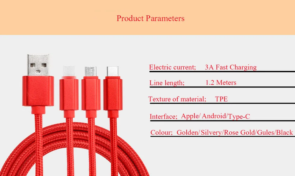 Быстрая зарядка USB линия 3 a кабель для передачи данных type-C кабель для зарядного устройства Micro USB кабель как одна телефонная линия для iPhone7