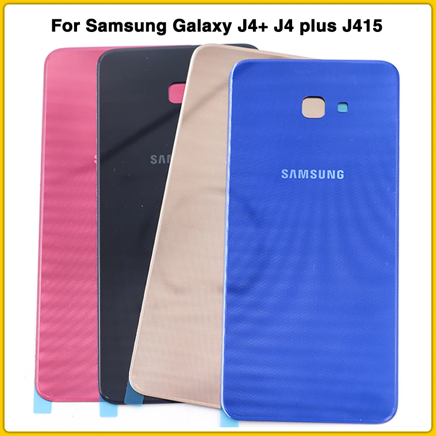 J4+ чехол для samsung Galaxy J4 Plus J415 SM-J415F SM-J415FN/DS корпус батареи задняя крышка Дверь задняя крышка стекло