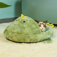 cat bed house large space cave cute pet sofa cushion non slip anti static warm plush pet house indoor soft nest
