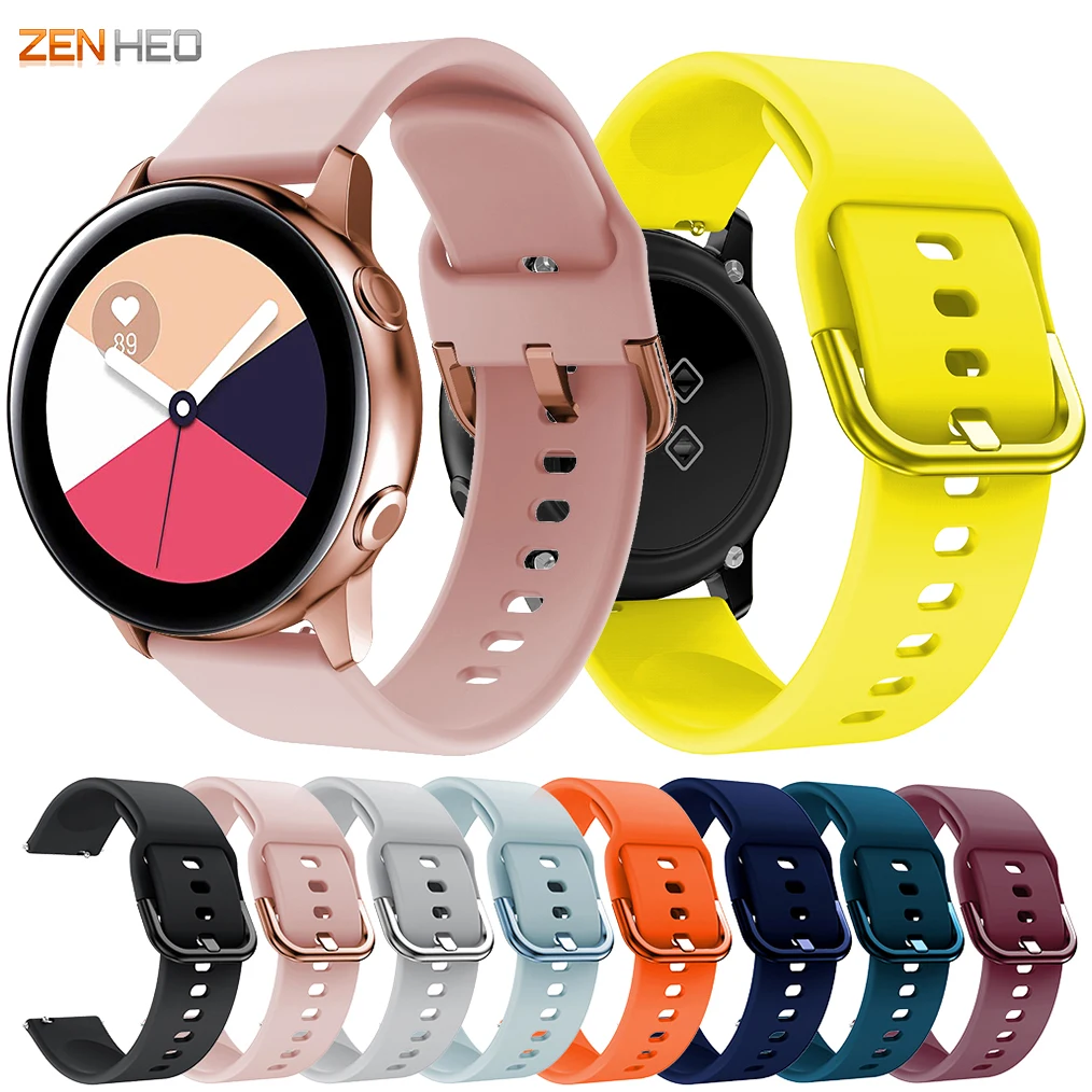 Силиконовый ремешок для часов Samsung Galaxy Watch Active/Galaxy 42 мм сменный Gear S2 Classic/Gear