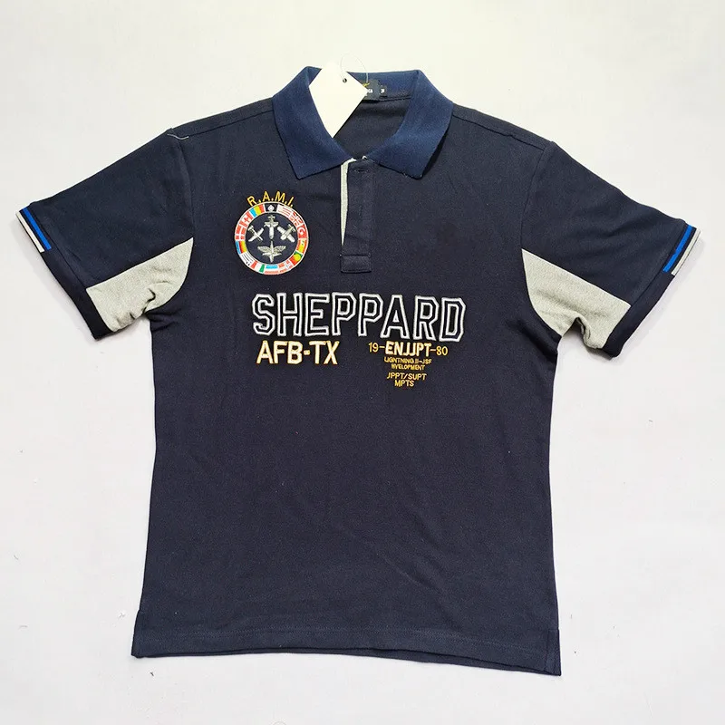 Размера плюс Новинка мужская рубашка поло для аэронавтики Высококачественная