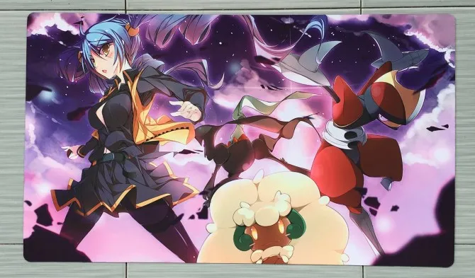 Takara Tomy PTCG Accessories Pokemon Card Game Table Playmat Girl Trainer Monster Toys for Children | Игрушки и хобби