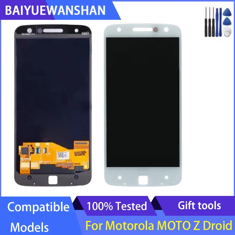 Оригинальный ЖК-дисплей для Moto Z XT1650 Motorola MOTO Droid XT1650-03 AMOLED сенсорный экран