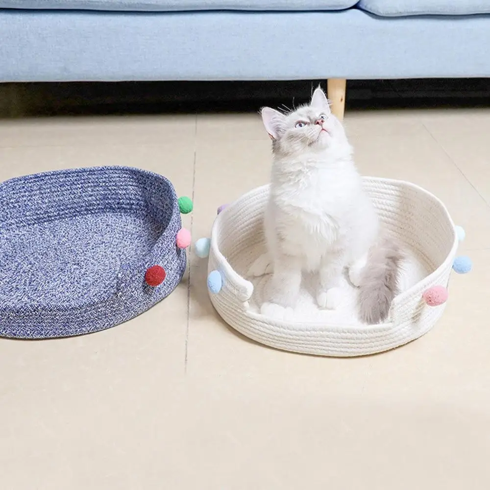 

Cotton Woven Litter Cat Bed Mat Four Seasons Available Cat Pad Cat Paw Board Deep Sleep Cat Bed Pet Products