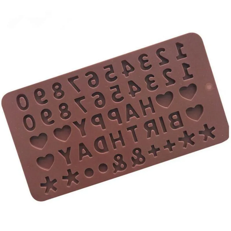 Инструменты для украшения торта силиконовые формы шоколада буквы и цифры