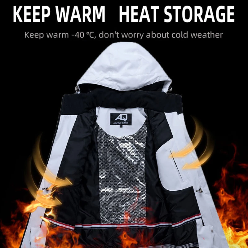 Новый лыжный костюм женский ветрозащитный водонепроницаемый дышащий Теплый