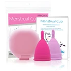 Силиконовая менструальная чаша SPEQUIX, многоразовая менструальная чаша для женщин с дорожной коробкой, тампон и прокладка