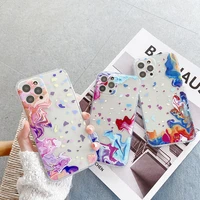 creative watercolor oil paintings transparent tpu soft cover for iphone 12 11 pro x xr xs max 12mini 7 8 plus se 2020 phone case