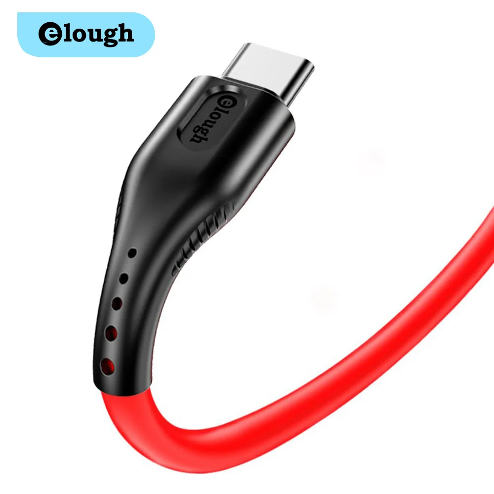 

Elough usb type c cable for samsung xiaomi usb type-c cable mobile phone cable quick charge 3.0 Data Sync fast Charger Wire cord