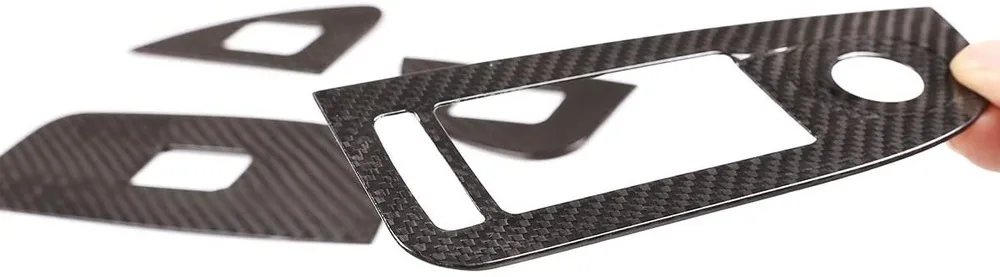 Стильные наклейки из углеродного волокна для кнопки переключения