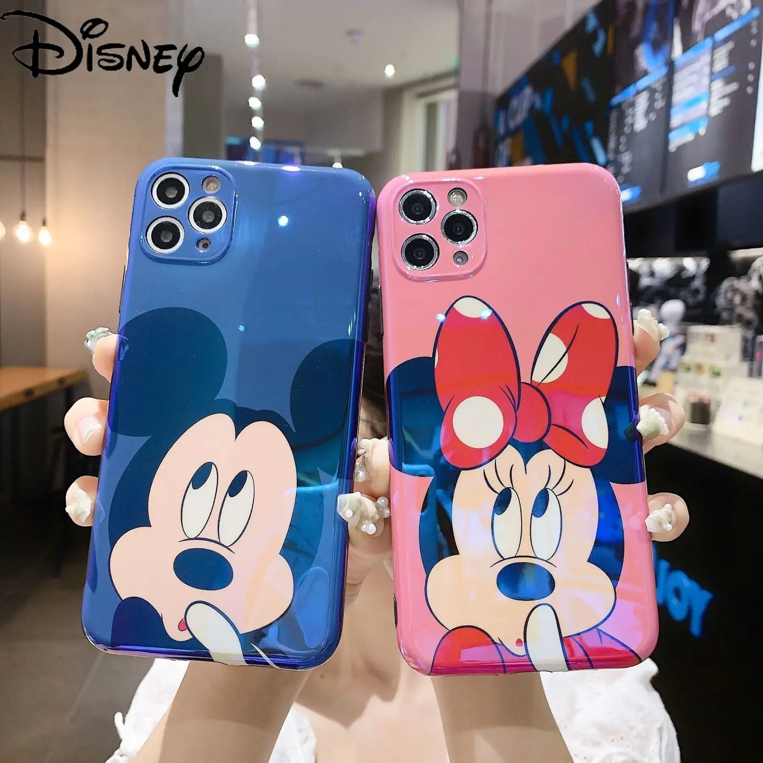 

Disney Cartoon Competitor Mickey cute mobile phone case for iPhone12mini /12promax/iPhonex/xs xr/7/8plus with stand Blu-ray