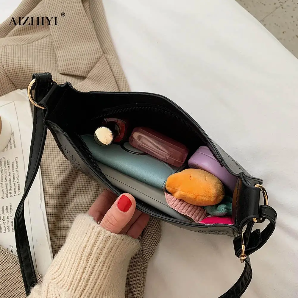 

Fashion Alligator Pattern Messenger Totes Women Solid Color Shoulder Handbag Hobos PU Leather Crossbody Bag Satchel
