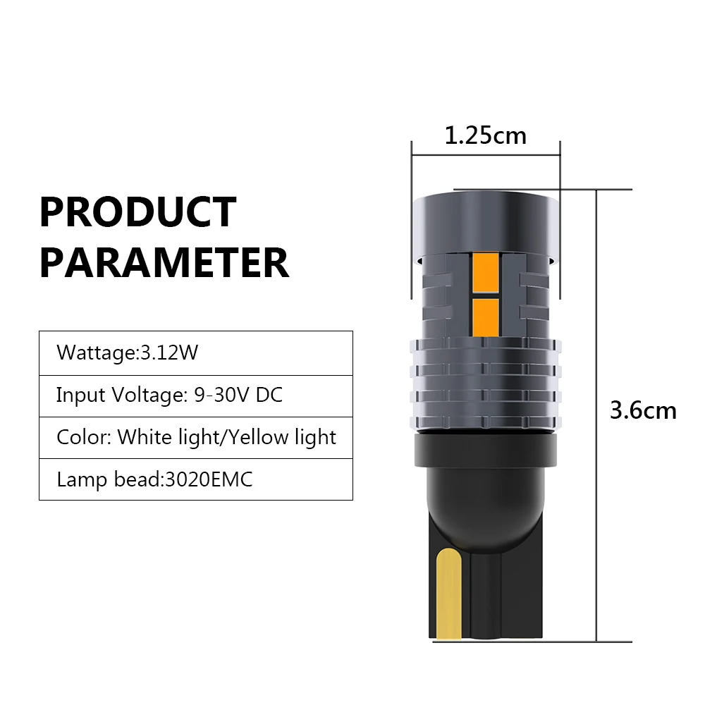 Светодиодная лампа Canbus T10 W5W 12 В 2 шт. чипы 3020 10SMD для парковочных огней автомобиля