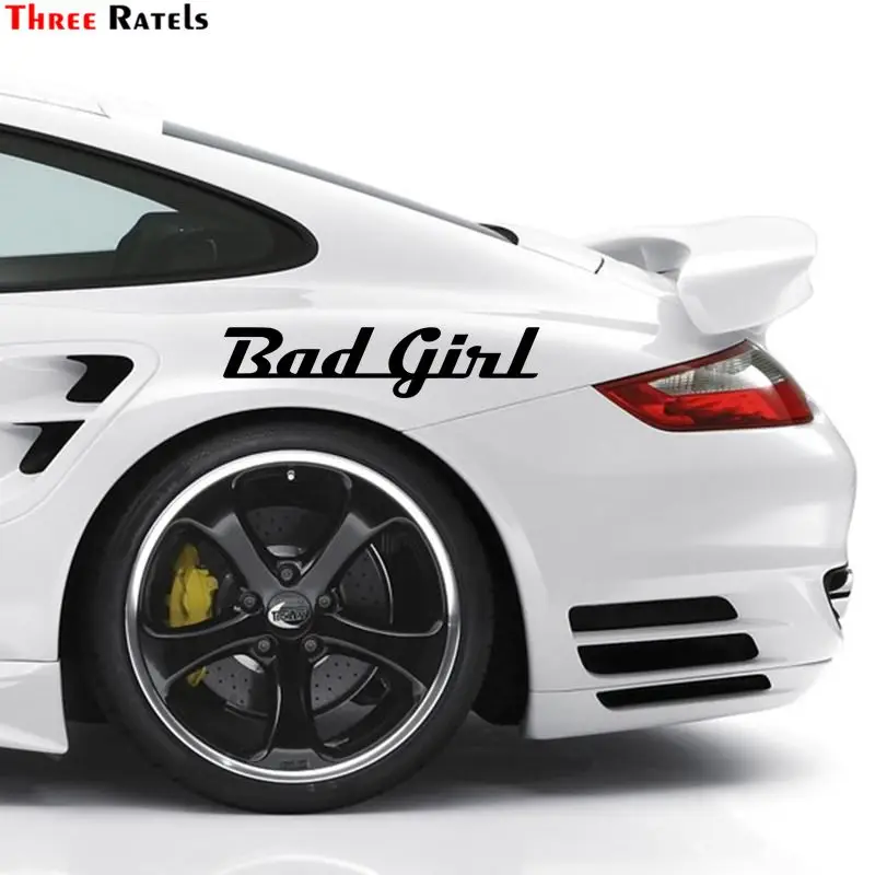 

Three Ratels FD83 Bad Girl Word Art Vinyl Decal CAR STICKER